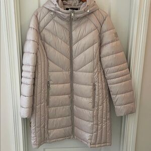 Kenneth Cole New York Women's Cream Puffer Jacket